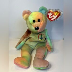 1996 Mint Beanie Babies Peace Bear